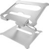 Insignia™ - Ergonomic Laptop Stand with Adjustable Height and Angle for Laptops up to 17" Wide - Silver - Open Box - Good